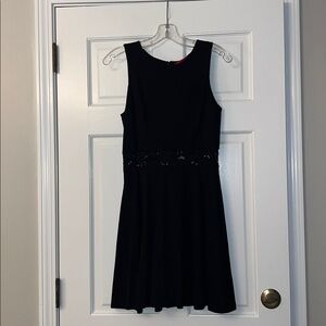 Saks Fifth Avenue Black Dress with Red Label